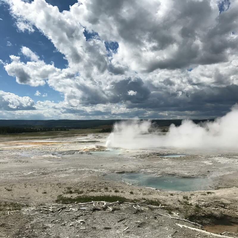 Hot geysers at Lake Nakuru